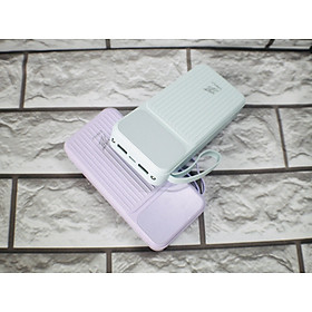 Pin Sạc Dự Phòng Linrui LR010 Dung Lượng Chuẩn 20000mAh Kèm Cáp Sạc Sẵn, Màn Hình LED Hiển Thị Pin - Hàng Chính Hãng