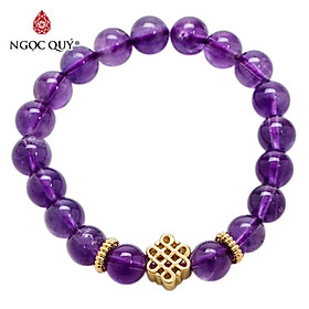 Vòng Tay Đá Thiên Nhiên Phối Charm Si Size Hạt 8mm Mệnh Thủy, Mộc - Ngọc Quý Gemstones