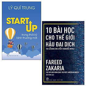 [Download Sách] Combo 10 Bài Học Cho Thế Giới Hậu Đại Dịch - Ten Lessons For A Post-Pandemic World và Startup Trong Thời Kỳ Bình Thường Mới -sổ tay