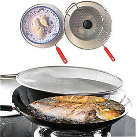 Tấm đậy chảo ngăn bỏng bắn dầu mỡ khi chiên rán an toàn