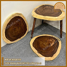 Mua MẶT BÀN OVAL GỖ ME TÂY KR20143 - XEM NGAY