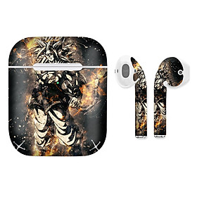 Mua Miếng dán skin chống bẩn cho tai nghe AirPods in hình Dragon Ball - Goku 1 - 7vnr50 (bản không dây 1 và 2)