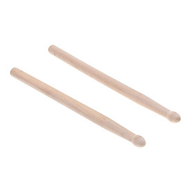 1 Pair Wood Drumstick Drum Mallets Hammer Precussion Instrument Accessory for Drum Player