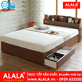 Giường ngủ ALALA18 gỗ HMR chống nước - www.ALALA.vn - 0939.622220