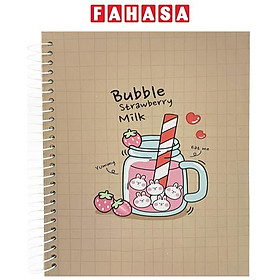 Sổ Lò Xo Teen Bunny - Ô Vuông 80gsm - The Sun 02 - Màu Nâu