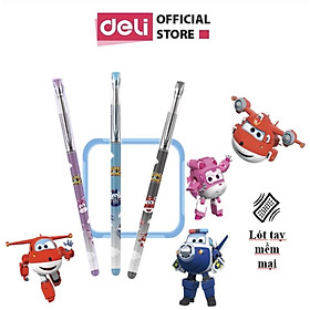 Bút gel học sinh Deli 0.5mm mực Xanh/Đen - Chất lượng mực an toàn, ngòi viết êm, thân bút có đệm tay chắc chắn - CG12 - Mực Xanh - Deli Official St