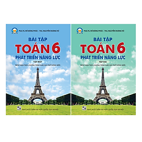 Sách - Combo Bài tập Toán 6 phát triển năng lực tập 1 + 2 (CÁNH DIỀU)