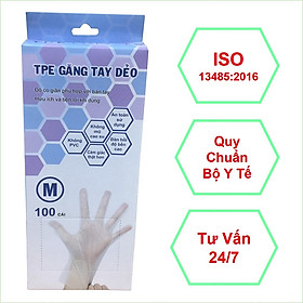 Mua Găng tay TPE siêu dai DETOCO  găng tay làm bếp. Tính đàn hồi chịu nhiệt tốt  độ bền cao  cảm giác thật. Không nhựa PVC  không mũ cao su  hộp 100 cái.