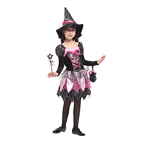 Bộ váy phù thủy sao lấp lánh hóa trang Halloween cho bé G-0218