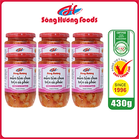 6 Hũ Mắm Tôm Chua Trộn Cà Pháo Sông Hương Foods Hũ 430g