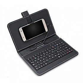 Bao da bàn phím dành cho điện thoại Android/iOS từ 4.0 inch - 7.0 inch Micro USB