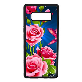 Ốp lưng cho Samsung Galaxy Note 8 HOA HỒNG 1 - Hàng chính hãng
