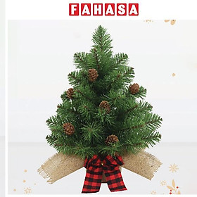 Cây Thông Mini Gắn Trái Thông - Trang Trí Noel 38 cm - Chaang Chiia LP-LU-P