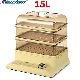 Mua Nồi hấp 3 tầng Lorente LT-7273 tổng dung tích 15L  hấp hải sản  rau củ  cá và hấp được gà nguyên con (Màu ngẫu nhiên) - Hàng chính hãng