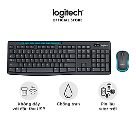 Combo chuột phím không dây Logitech MK275 - Hàng chính hãng