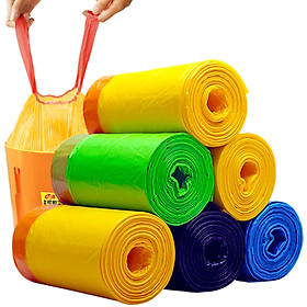Túi Rác Dày Tự Rút E Jie (6 Cuộn)