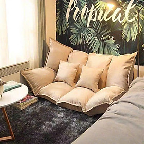 Mua Ghế sofa lười biến hình cao cấp  ghế tựa lưng thư giãn ghế lười tami decor Juno Sofa KT 1m15 x 1m5 tùy chỉnh độ cao