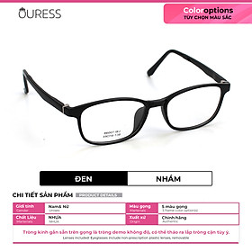 Gọng kính nhựa 86007 thời trang nam nữ siêu bền cá tính OURESS