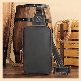 Túi đeo chéo nam DA BÒ THẬT – BEE GEE DCN9345