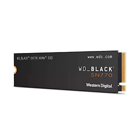 Ổ cứng SSD WD Black SN770 500GB M.2 2280 NVMe PCIe Gen4 x4 WDS500G3X0E - Hàng Chính Hãng