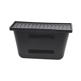 under Seat Organizer Rear Middle Box Bin Assembly with Dustproof Lid Replaces Stowing Tidying Car under Seat Hidden Tray for Model Y
