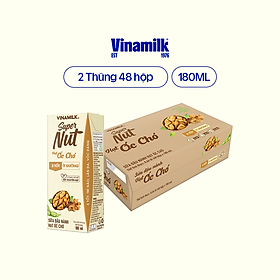 2 Thùng Sữa đậu nành Vinamilk hạt Óc chó 48 hộp/thùng