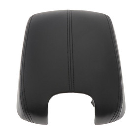 Car Armrest Center Console Lid Cover PU Leather for   08-12 Black