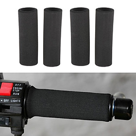 2 Pairs Motorcycle Soft Foam Grip Covers - Fits For  R1200GS LC 130MM Length
