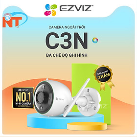 Combo Camera Wi-fi EZVIZ C3N 2MP Ngoài Trời, Có Màu, Kèm Thẻ Nhớ Kioxia 32GB/64GB - Hàng Chính Hãng