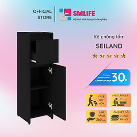 Tủ phòng tắm gỗ hiện đại SMLIFE Seiland  | Gỗ MDF dày 17mm chống ẩm | D30xR30xC95cm