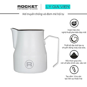 Mua Ca Đánh Sữa Inox Rocket Milk Jug Matt White