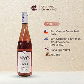 Rượu vang hồng Chile San Vicente Geiser Tatio Rose Reserva 750ml 13% - Hàng chính hãng