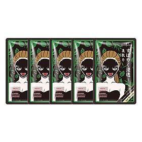 Combo 5 Miếng Mặt Nạ Tràm Trà Kiểm Soát Dầu Và Mụn SEXYLOOK Tea Tree Anti Blemish Black Facial Mask