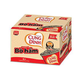Thùng 24 ly mì khoai tây cung đình kool hương vị bò hầm