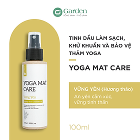 YOGA MAT CARE - Tinh dầu xịt vệ sinh thảm yoga - 100ml - 100% thiên nhiên và hữu cơ - không hoá chất, không cồn