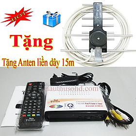 Hình ảnh Đầu thu kts truyền hình mặt đất DVB T2 LTP 1306 tặng anten 15m dây