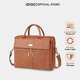 Túi xách Laptop da nam nữ 15" ngăn kéo trước thanh lịch IDIGO MB2-6010-00
