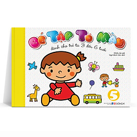 Sách Bé tập tô màu (3-6 tuổi)