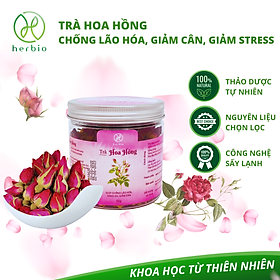 Trà Thảo Mộc Nụ Hoa Hồng Herbio - Chống oxy hóa, làm đẹp da, giảm căng thẳng, ngủ ngon