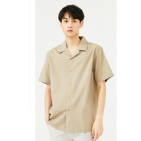 Áo sơ mi cổ vest tay ngắn Unisex thời trang Hàn Quốc 