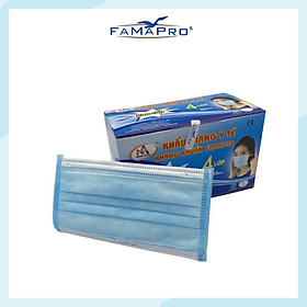 Khẩu trang y tế kháng khuẩn 4 lớp Famapro (50 cái/ hộp)