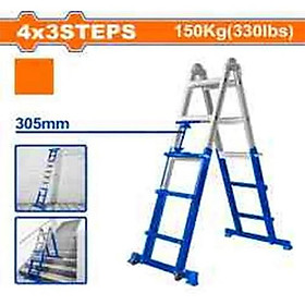 THANG XẾP THÉP VÀ NHÔM ĐA NĂNG 4X3 WADFOW WLD7H12 - HÀNG CHÍNH HÃNG