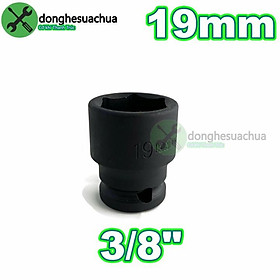 Mua Tuýp 19mm 3/8 Kingtony 353519M loại ngắn 6 cạnh màu đen