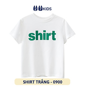 Áo thun bé gái ngắn tay size đại 27Kids Grrr áo cộc nữ sợi Cotton 180g cho