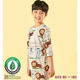 <11-33kg - Size 3-8 tuổi> Đồ bộ quần áo thun cotton lửng mùa hè cho bé trai Unifriend Hàn Quốc UNI0864