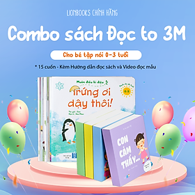 Combo Sách Đọc to 3M - Phát triển ngôn ngữ cho bé tập nói 0-3 tuổi (15 cuốn) - Lionbooks