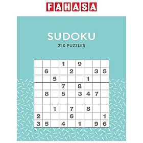 Sách ngoại văn: 250 Puzzles - Sudoku - Pastel Blue