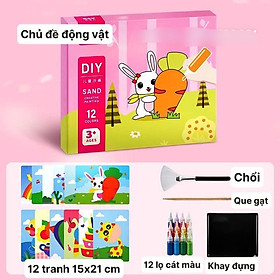 BỘ 16 BỨC TRANH TÔ MÀU CÁT NHIỀU CHỦ ĐỀ ĐÁNG YÊU CHO BÉ