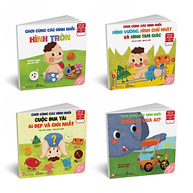 Bộ 04 cuốn Ehon phát triển tư duy và sáng tạo: Chơi cùng các hình khối