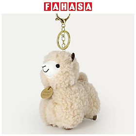 Móc Khóa Thú Bông Alpaca - HGT-45 - Màu Be